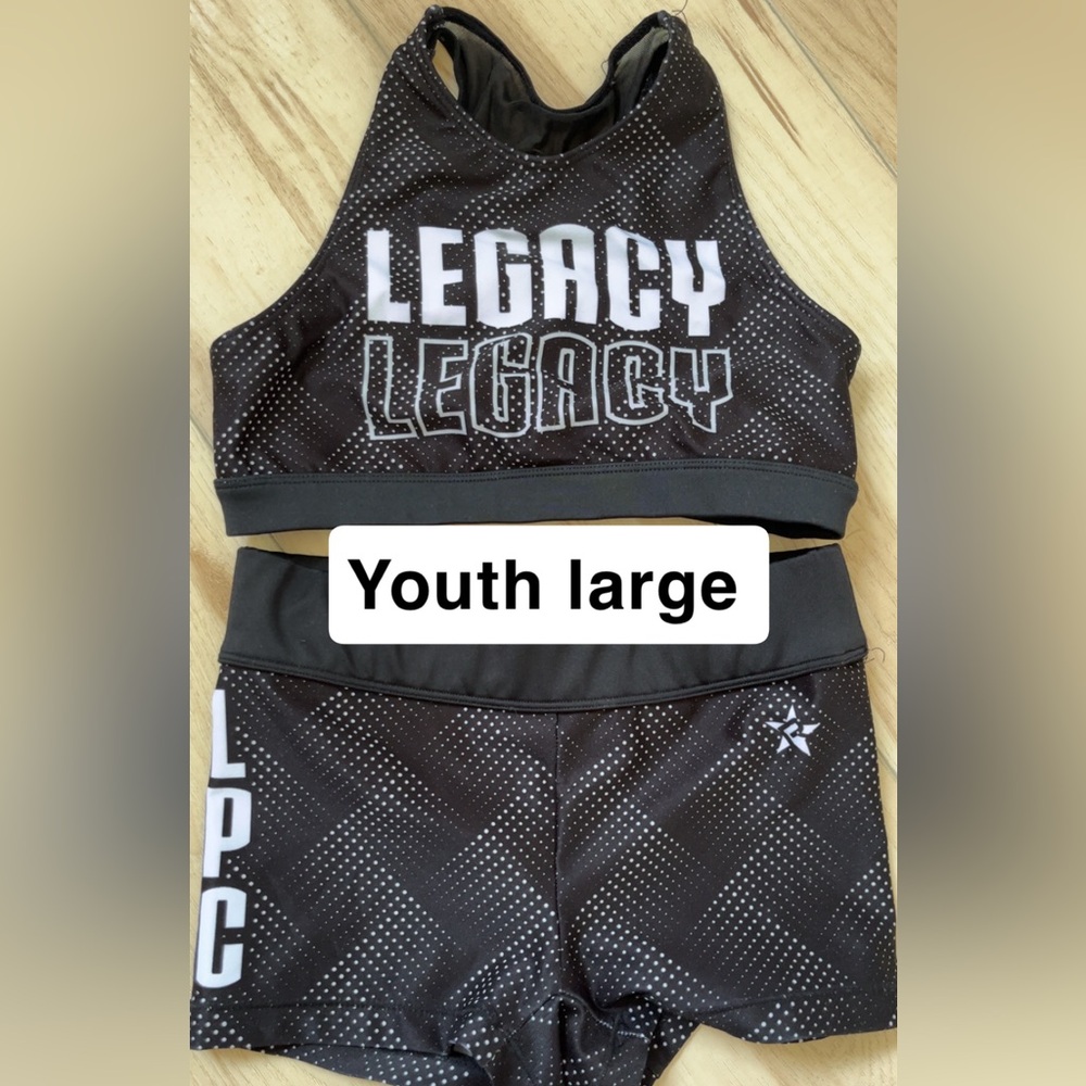 Rebel Athletics Black Cheer Practice Set